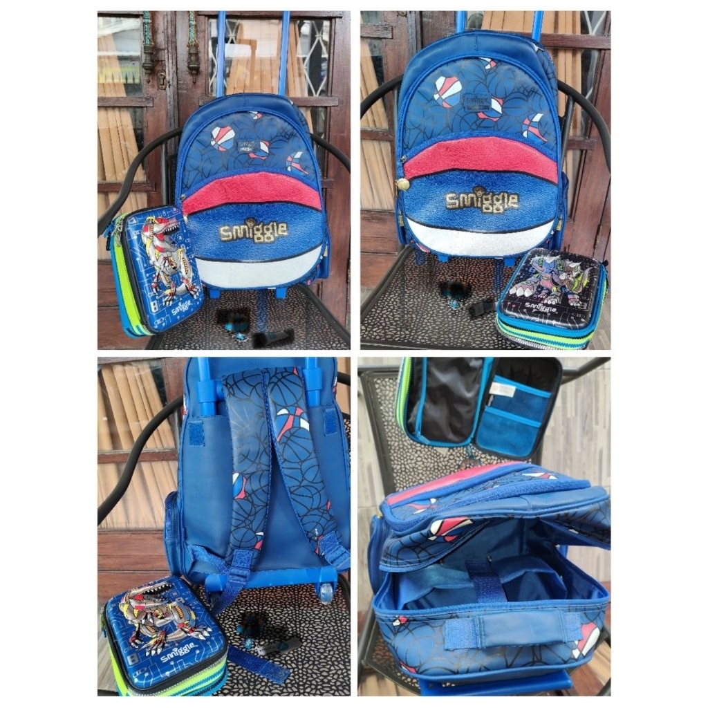 preloved tas troly smi**le basketball