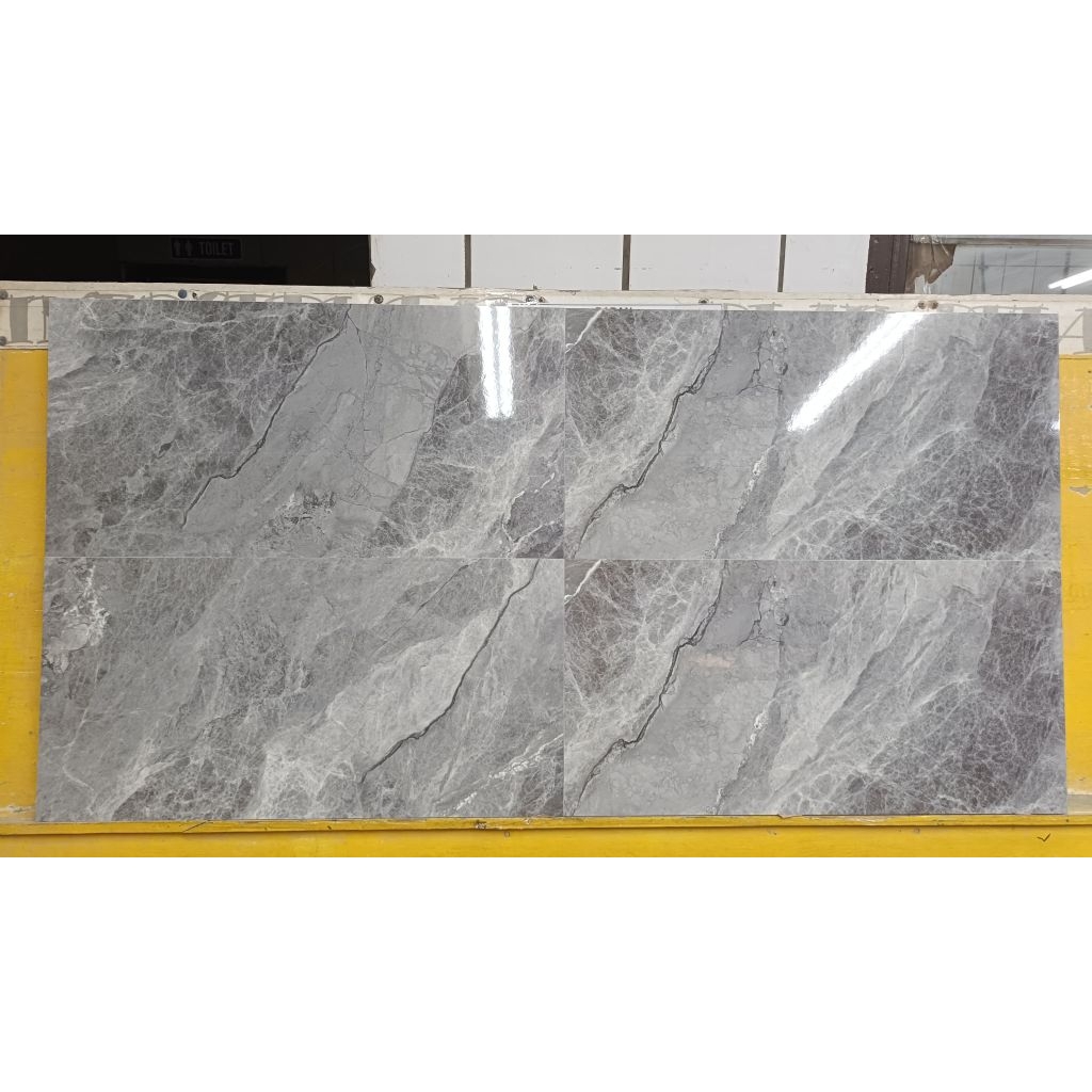 Keramik dinding 30x60 glossy abu motif marmer platinum tabitha grey