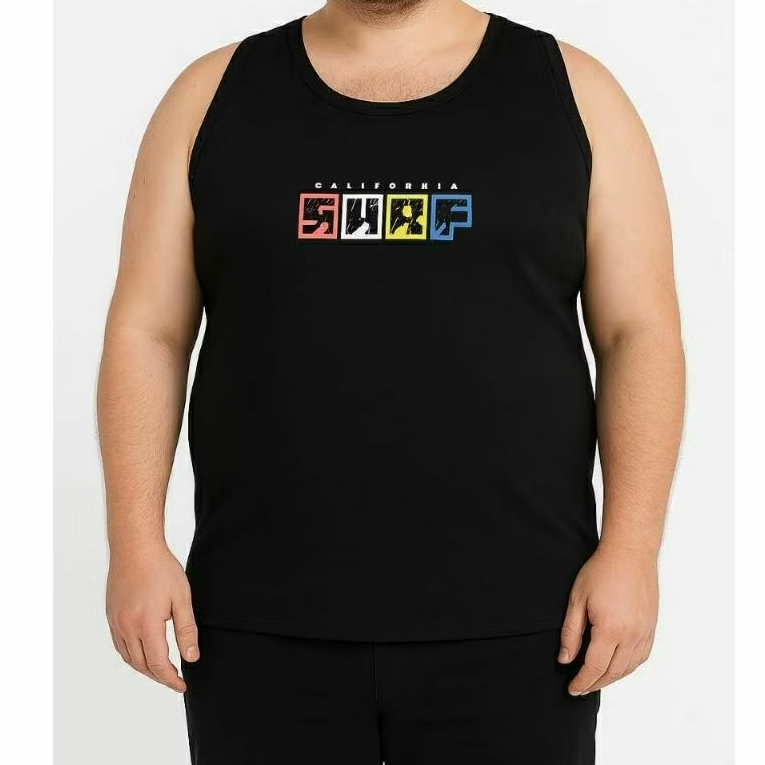 Singlet  Jumbo  / Singlet Big Size Pria Dan Wanita Motif Random/ Acak 2xl 3xl 4xl dan 5xl