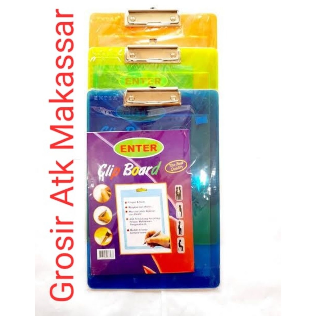 

CLIPBOARD LINK BENING ANTI PECAH / PAPAN UJIAN BENING PLASTIK TRANSPARAN