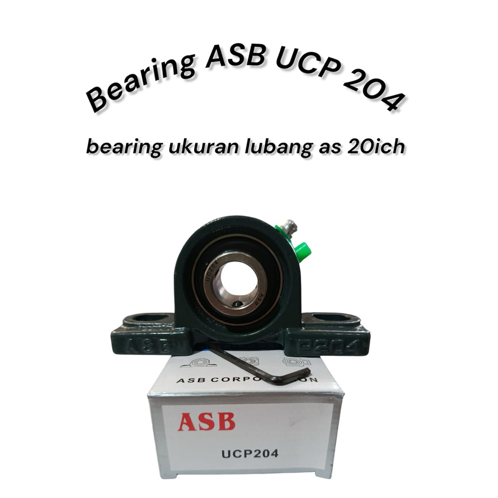 BEARING ASB UCP 204 / as 20mm, bearing duduk, laher duduk