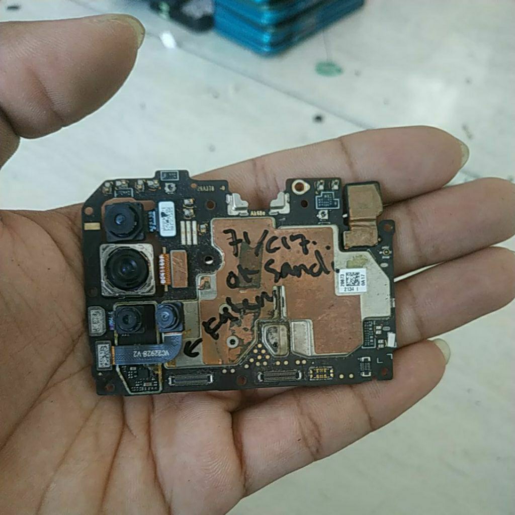 mesin realme 7i/c17, nyala normal cek deskripsi