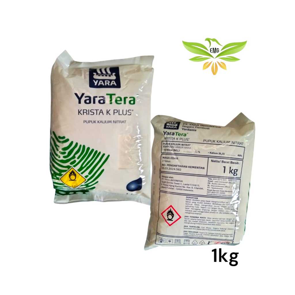 

Yara Terta Krista K Plus 1 kg Pupuk kalium Nitrat Yara