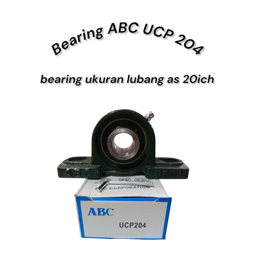 BEARING ABC UCP 204 / as 20mm, bearing duduk, laher duduk