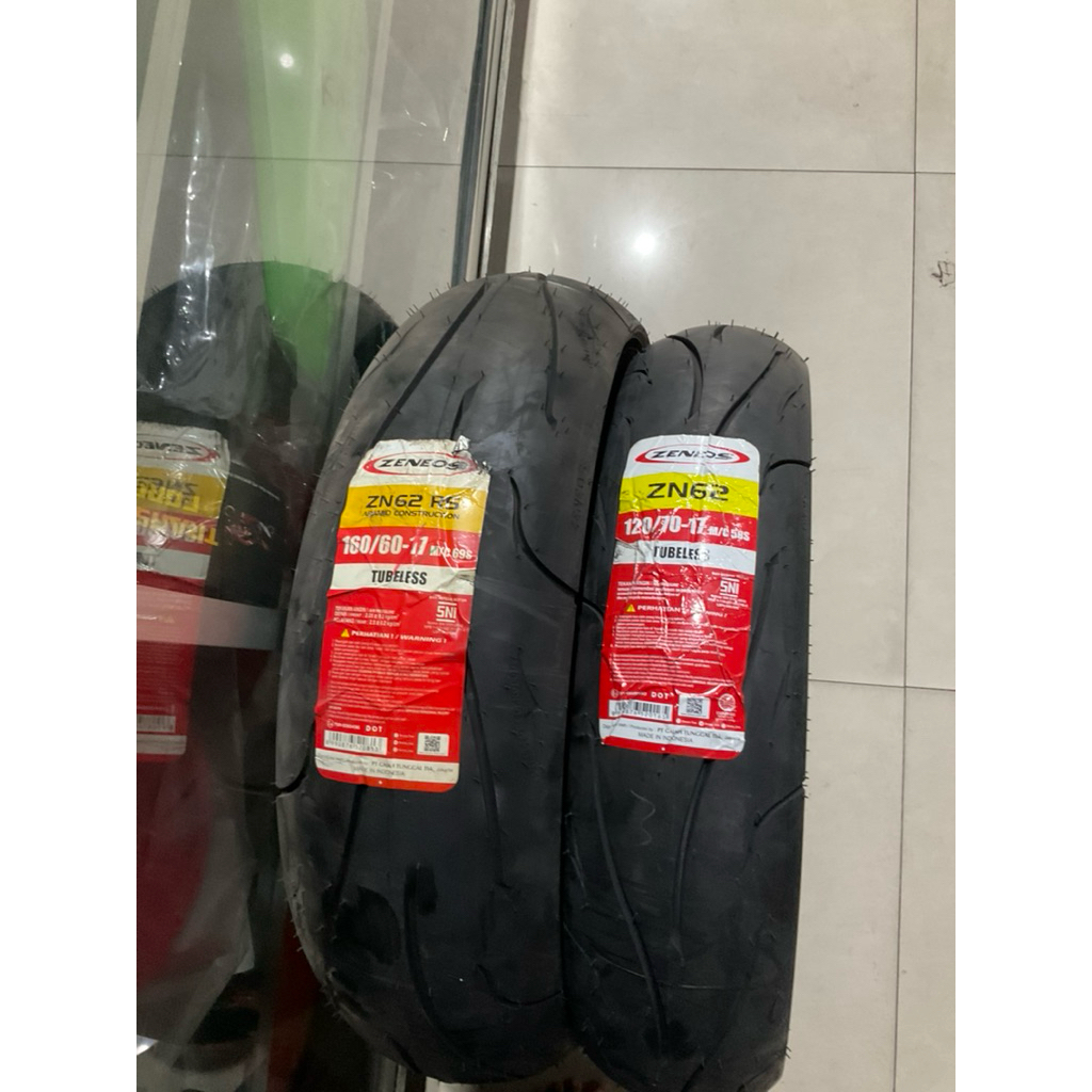 BAN LUAR TUBELESS ZENEOS ZN62 RING 17 70/90-17 80/80-17 80/90-17 90/80-17 100/70-17 110/70-17 120/70