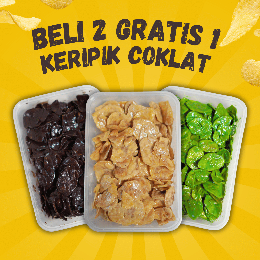

BELI 2 GRATIS 1 KRIPIK COKLAT LUMER | BANANA CHIPS VIRAL