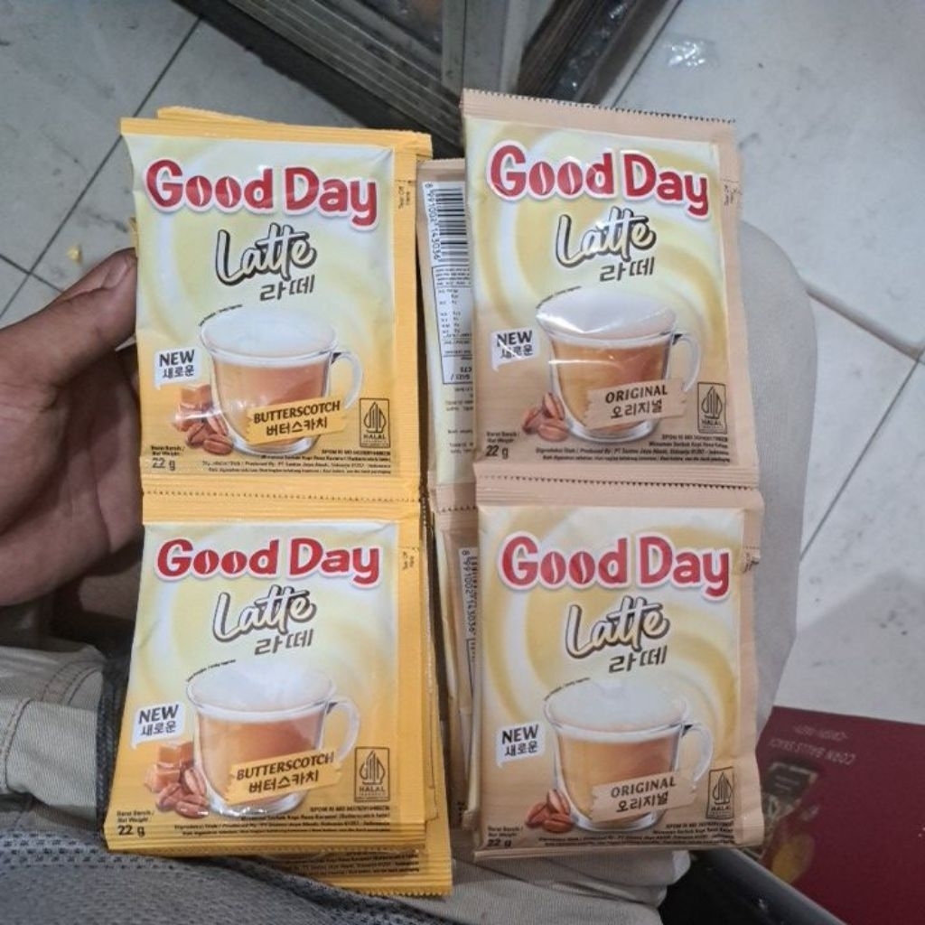 

Good day latte 1 renceng isi 10pcs