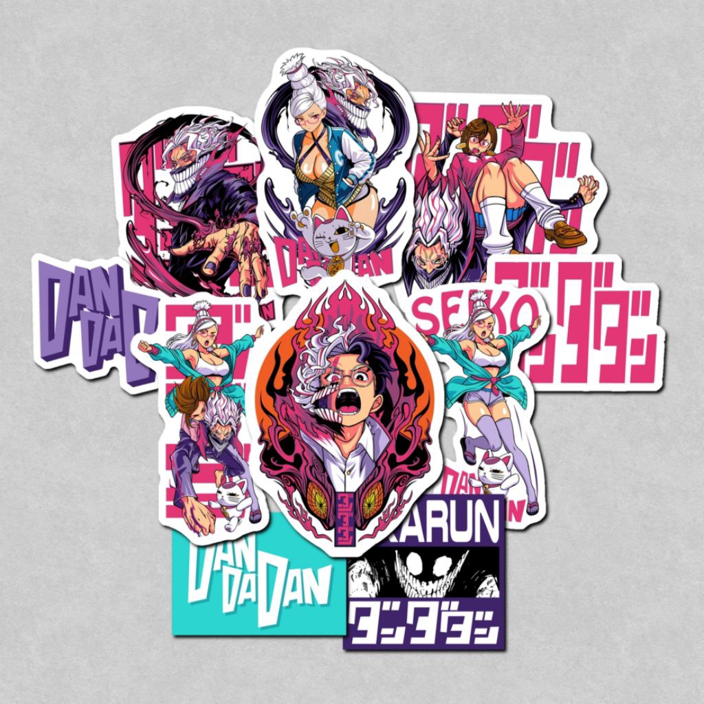 

Sticker Pack Dandadan Isi 10 Pcs l Stiker Anime l Stiker Dandadan