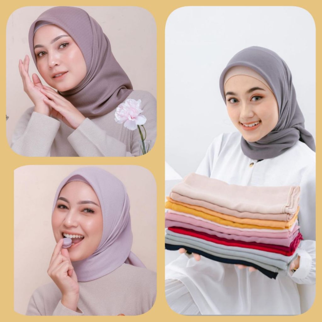 Paket Hemat Usaha ll Hijab Segi empat Grosir ll Paket Reseller Paris Premium