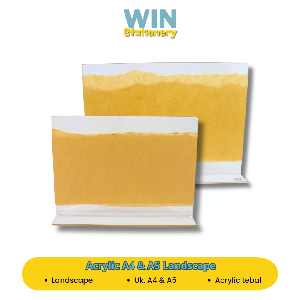 

Acrylic Sisipan Kertas A4 & A5 Landscape
