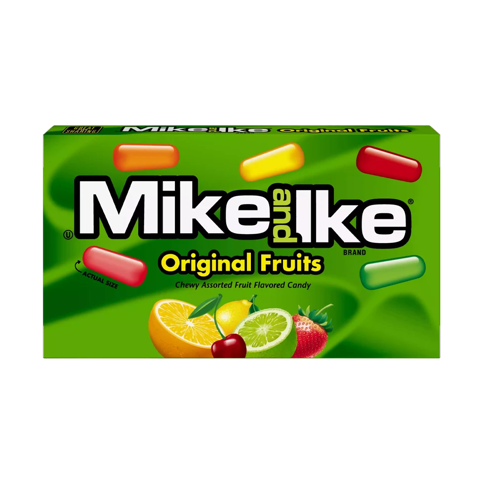 

Mike & Ike Original Fruits / Permen Aneka Rasa Gluten Free 120 Gr