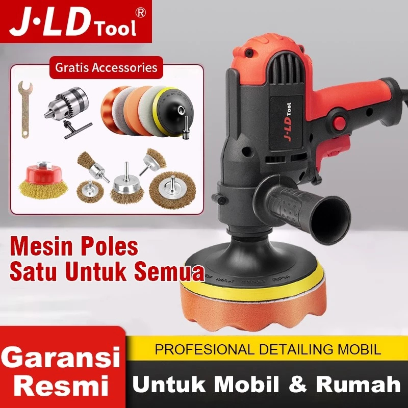 JLD MESIN POLES J3310 UK 5" Mesin Polisher 330w Mesin Poles Body Mobil / Motor Lengkap Murah