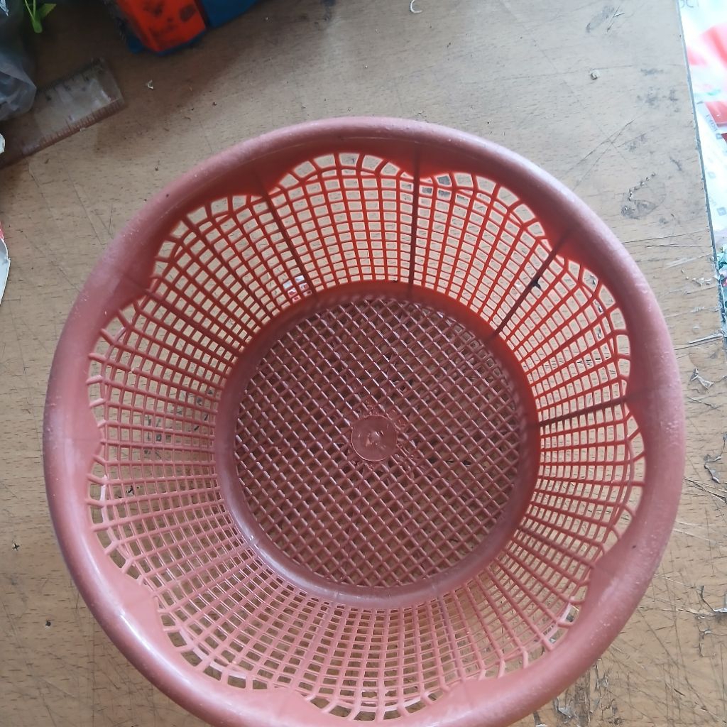 Besek Nasi Plastik  - Besek Bulat Plastik 10 pcs