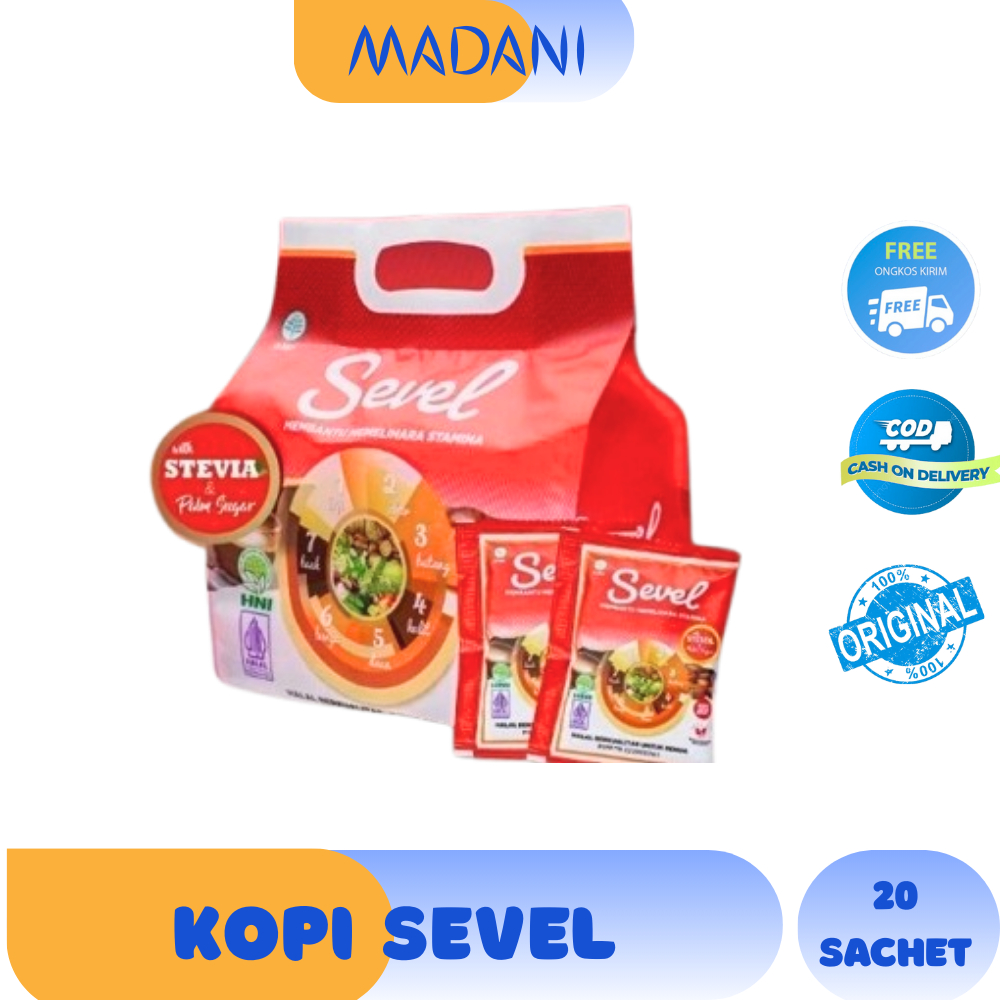 

Kopi 7 Elemen Sevel 20 Sachet HNI HPAI Original Minuman Kesehatan