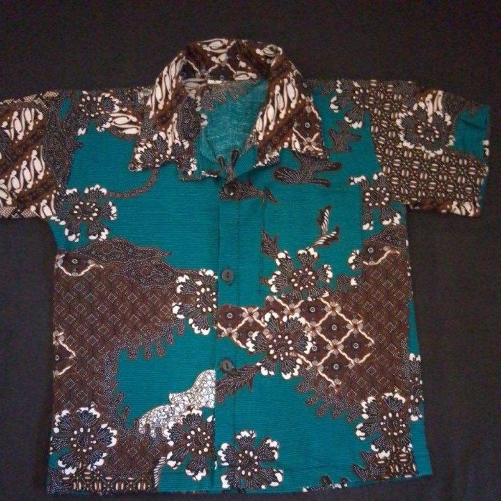 batik anak/baju anak/baju kondangan anak laki laki/kemeja batik anak laki laki size S anak 1.2.3 tah