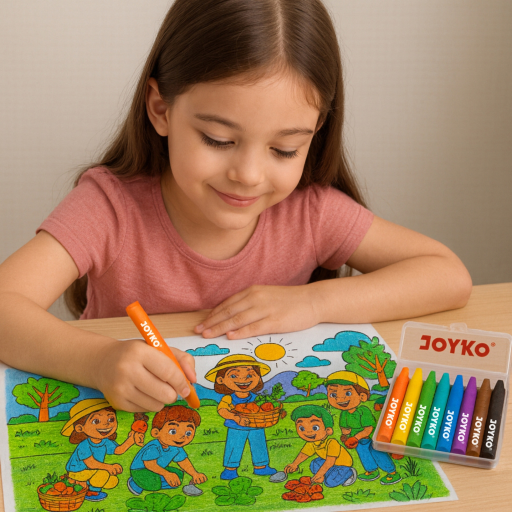

Krayon Joyko Oil Pastel Crayon Minyak Warna Warni SNI Untuk Anak Sekolah