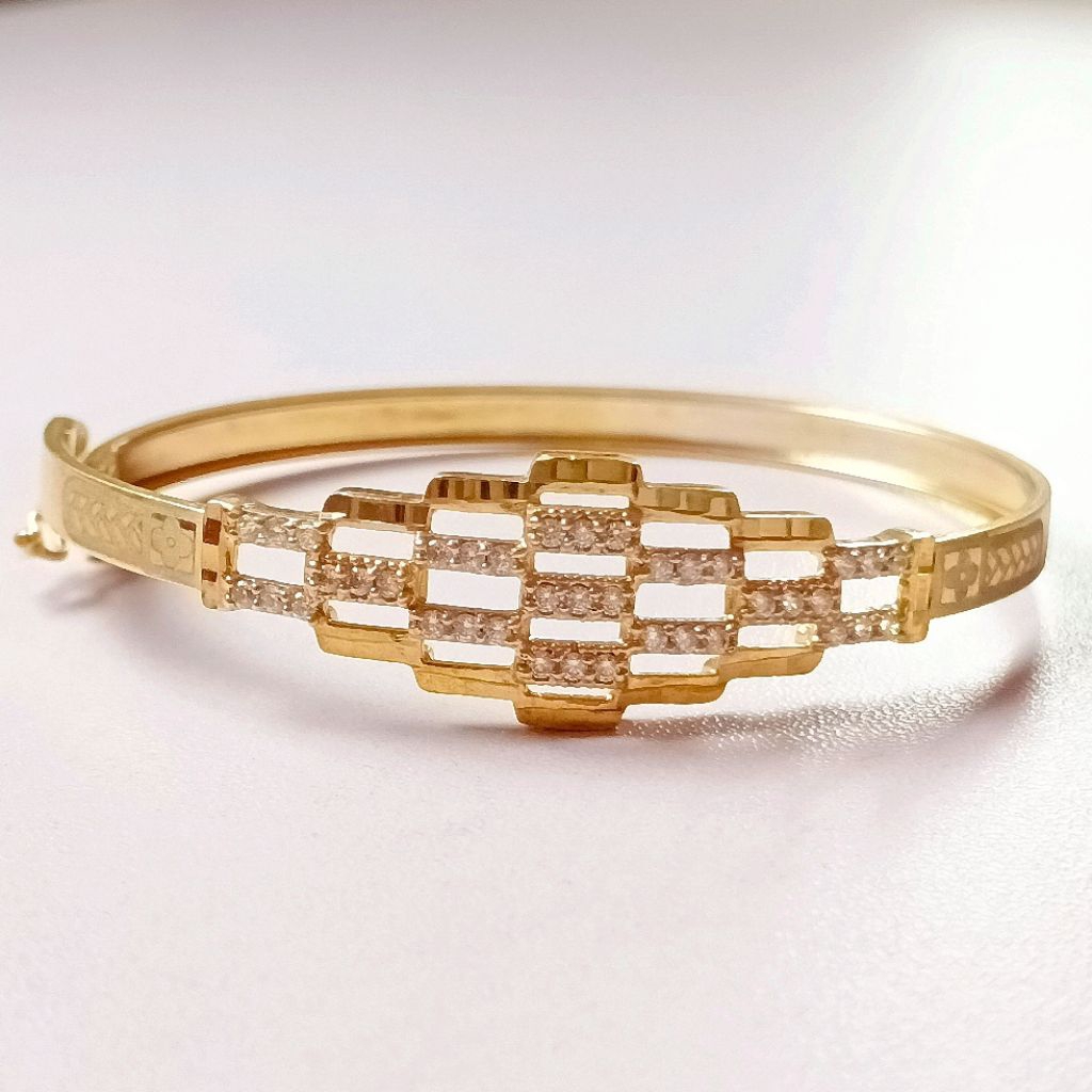Gelang Perak Bangle/Perak 925/Lapis Emas/Gelang Bangle Dewasa