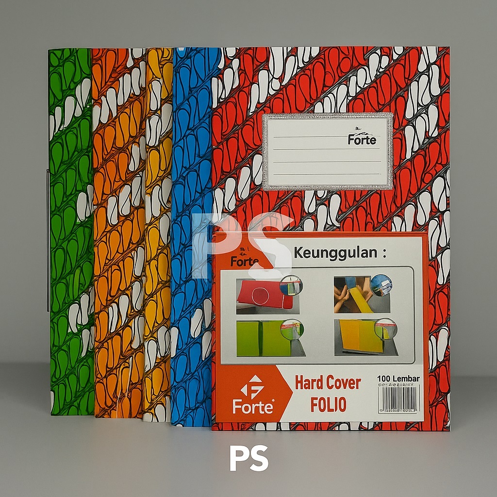 

Buku Tulis Forte Folio / F4 Hard Cover 100 Lembar – Buku Sekolah / Kantor Premium