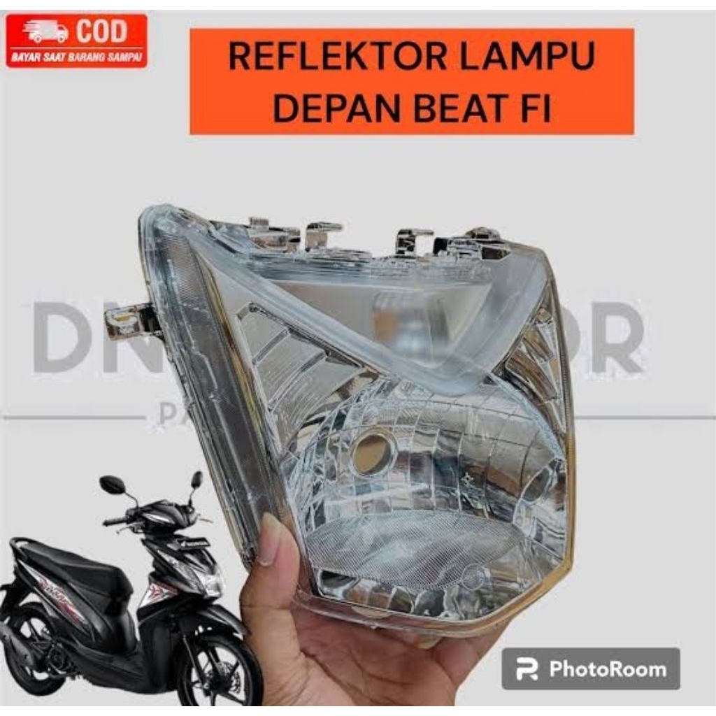 reflektor lampu depan honda beat fi injeksi lampu depan beat fi 2013 2014 2015 fi injeksi