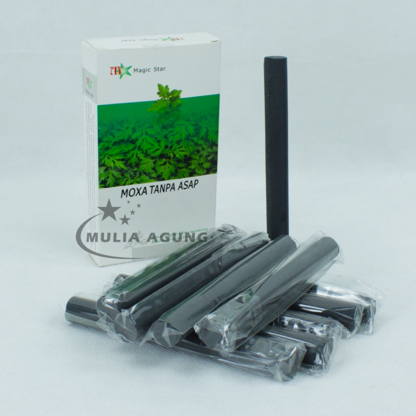 Moxa Tanpa Asap merk magic star isi 10 batang Moksa Tanpa Asap Smokeless Moxa Stick Moxa Roll