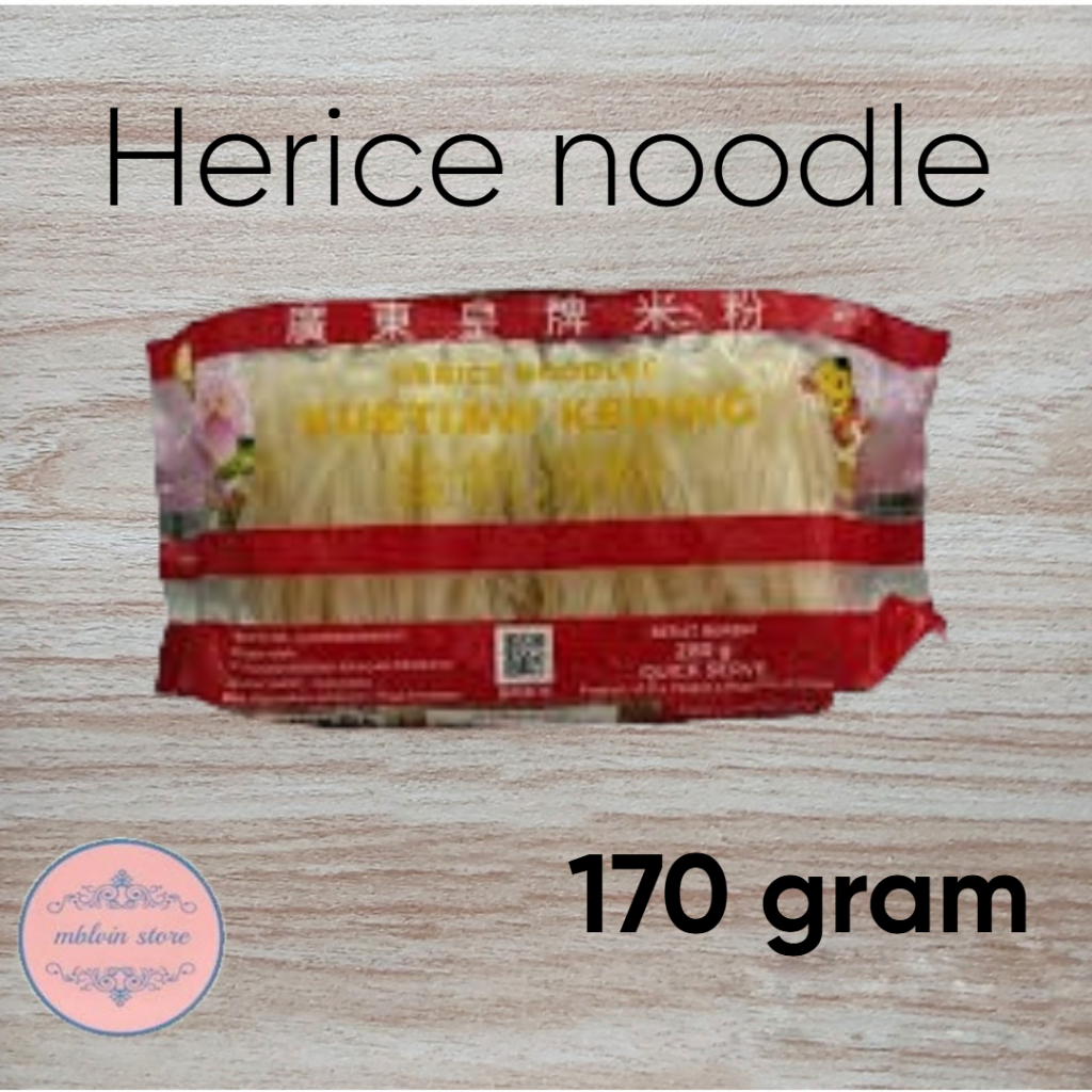 

Herice Noodles 170 gram / Kuetiaw Kering / Kwetiau Kering / Kuetiaw Instan / Kwetiau Instan
