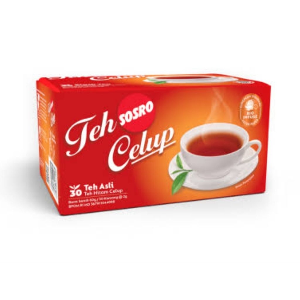 

Teh Hitam Celup Asli Sosro Isi 30 Kantong