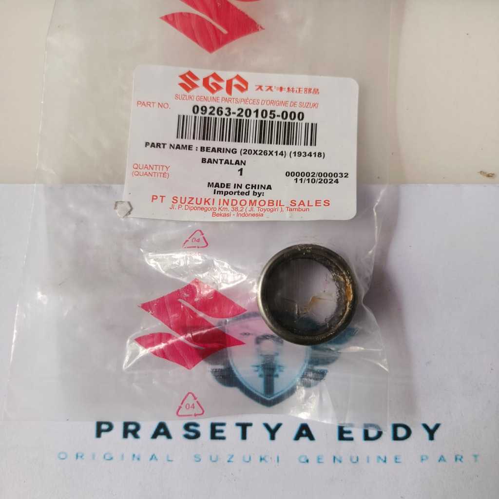 LAHER BEARING BAMBU PULLY SUZUKI SKYDRIVE SKYWAVE SPIN HAYATE NEX II CROS ORIGINAL SGP 09263-20105-0
