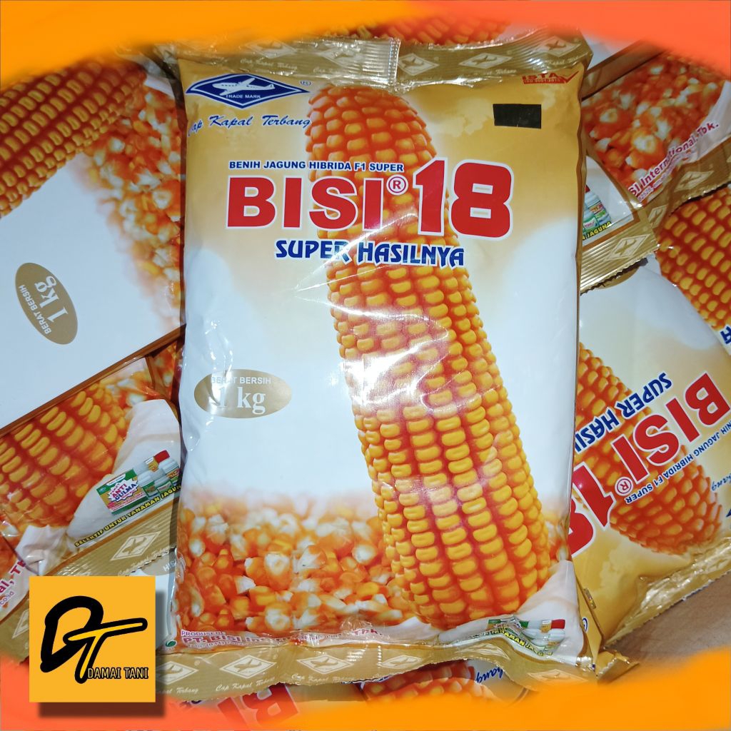 Bibit Jagung Benih Jagung Hibrida F1 Super BISI 18 isi 1 kg