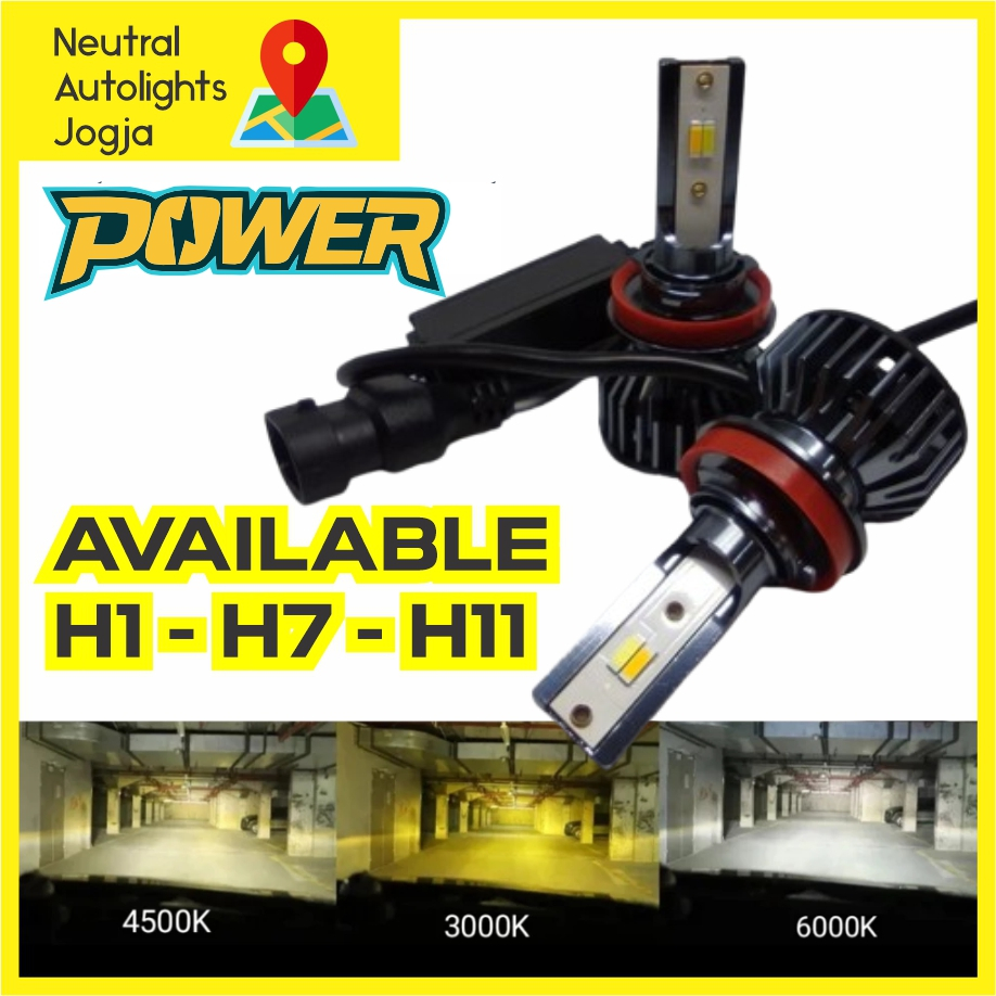 LED TRICOLOR H1 H7 H11 3 WARNA | Foglamp Headlamp Mobil & Projector Projie HID MH1
