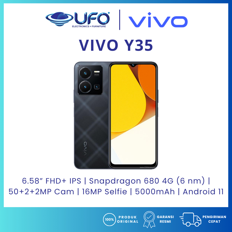 HP VIVO Y35 RAM8/128GB BARU - GARANSI RESMI