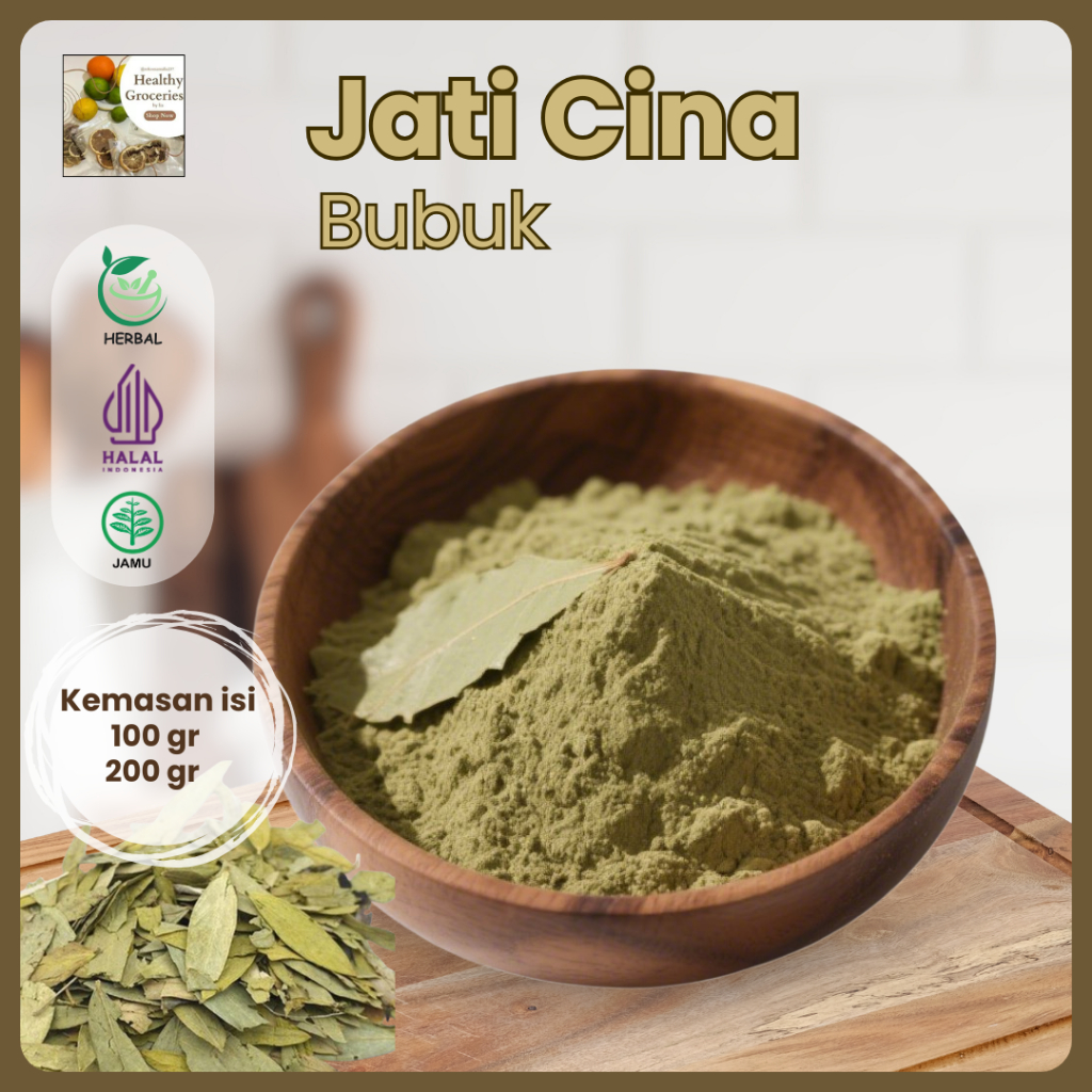 

Bubuk Daun Jati Cina Murni Asli / Teh Serbuk Daun Jati Cina / Teh Herbal Alami Pelangsing