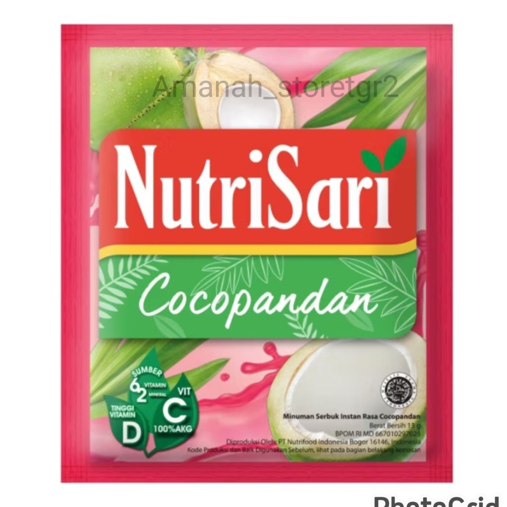 

Nutrisari cocopandan 1 renceng / 10 sachet murah