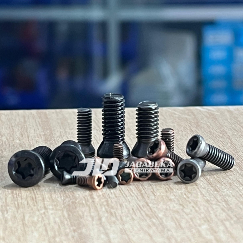 Baut Holder M5x8 M5x10 M5x12 M5X14 Holder Screw M5 Kunci Bintang Kunci T Baut Insert Holder Milling 