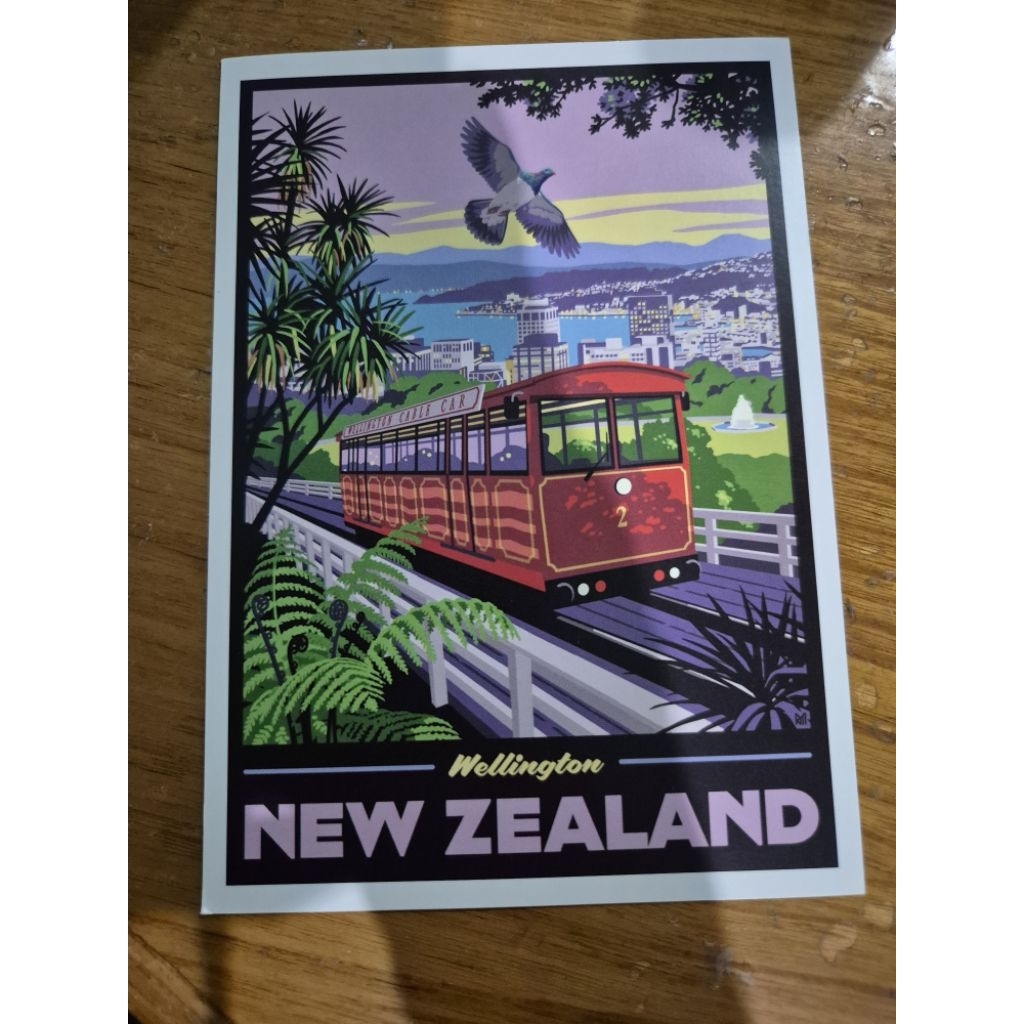 

kartu pos selandia baru wellington/new zealand postcard