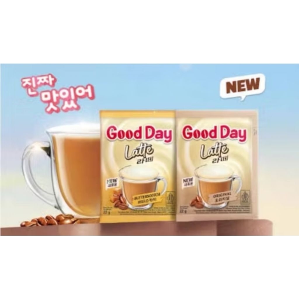 

Good Day Latte Original Kopi Instan 1 Renceng isi 10 Pcs