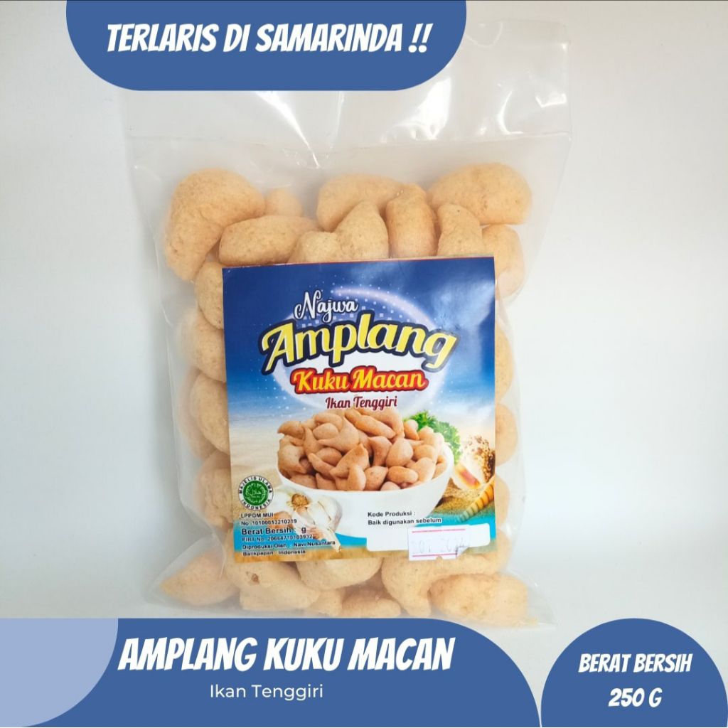 

Amplang Kuku Macan Ikan Tenggiri 250gr – Oleh-Oleh Khas Samarinda Renyah Gurih Enak