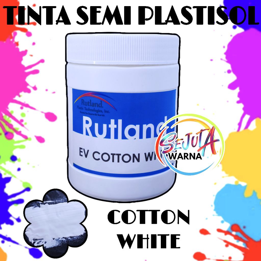 

RUTLAND TINTA SEMI PLASTISOL EV COTTON WHITE CAT SABLON 500GR