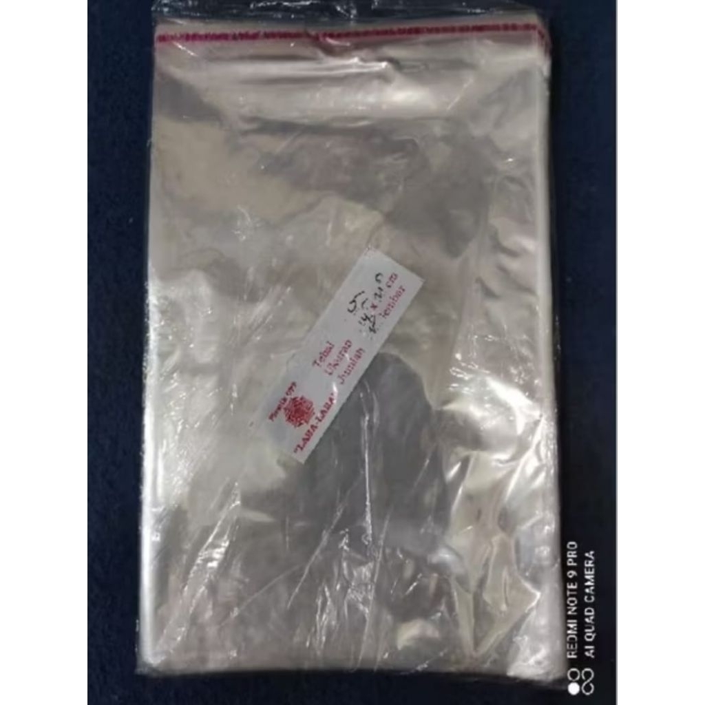 Plastik OPP 14,5x21,5 cm tebal 02