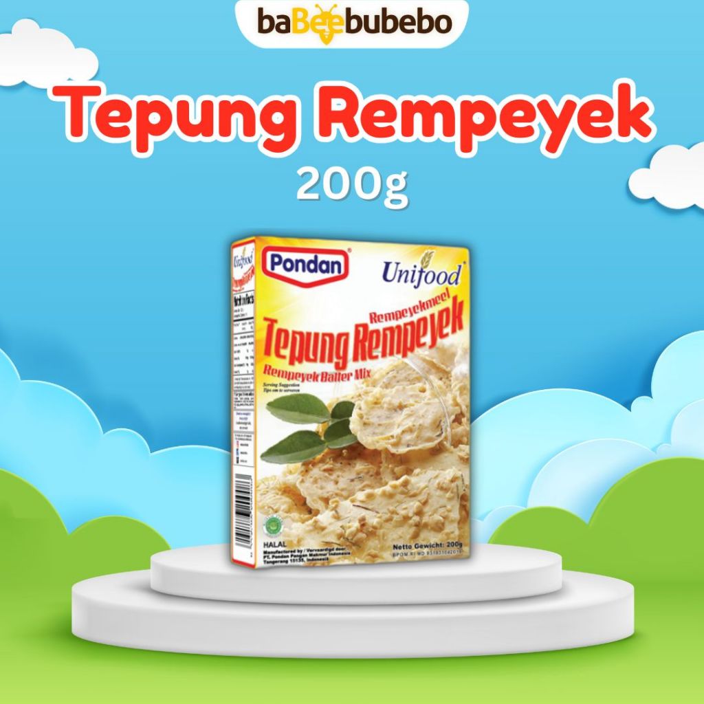 

Pondan Unifod Tepung Rempeyek Kacang rempeyek rebon peyek kacang hijau 200g