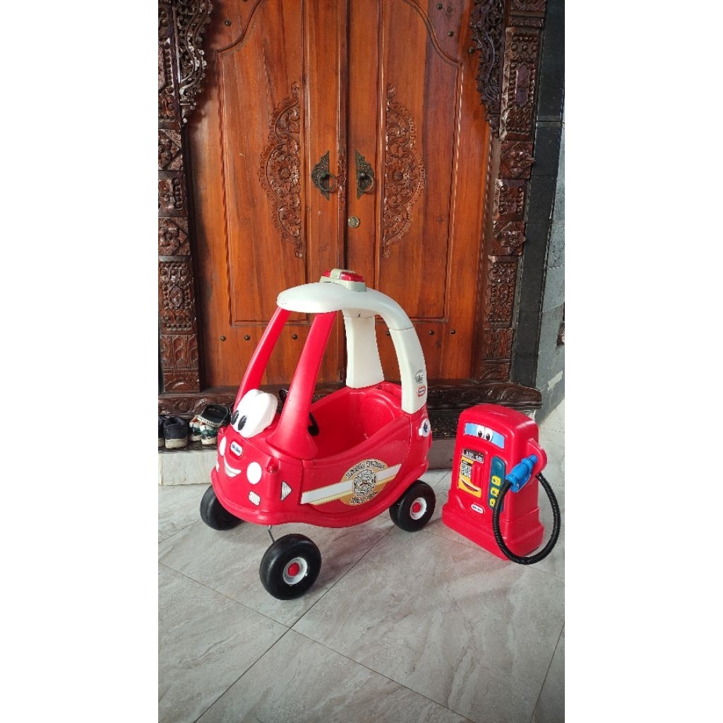 TAKE ALL LITTLE TIKES FIRE RESCUE W/ GAS PUMPER MOBILAN MAINAN ANAK PRELOVED ELC LERADO STEP2 PRELOV
