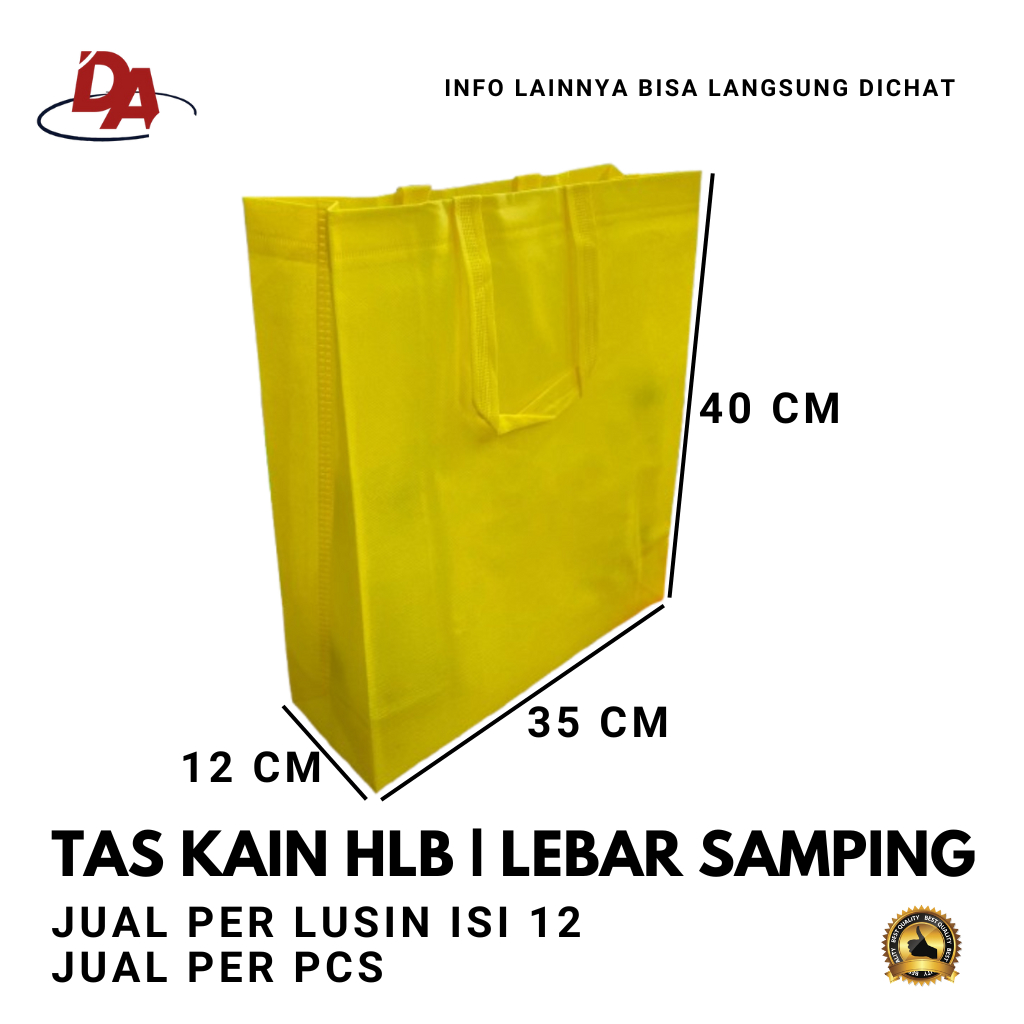 Tas Kain 35x40x12 Per PCS - Tas Spunbond - Tas kain Kanvas - Goodie bag