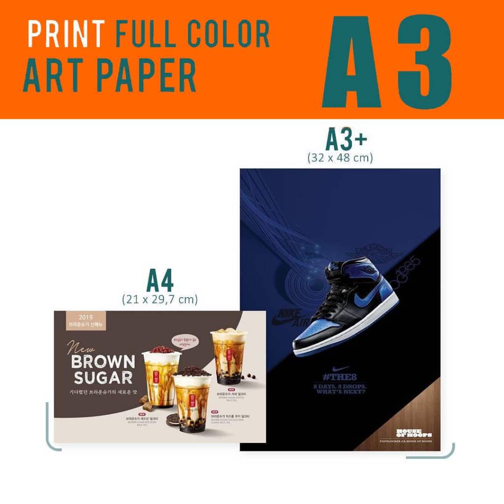 

Cetak, Print Art Paper A3+ 150gsm - Poster, Brosur, Kalender, Sertifikat Berkualitas