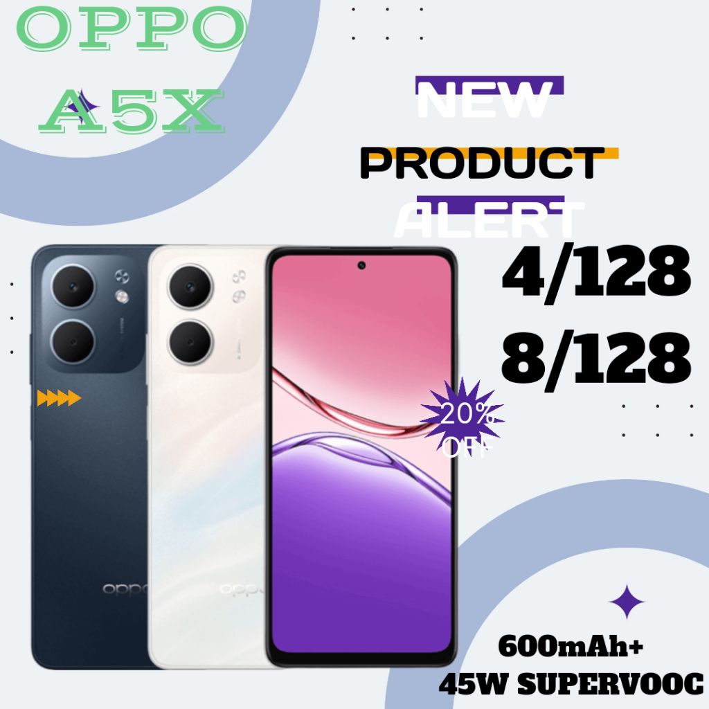OPPO A5X GARANSI RESMI OPPO 4/128GB 8/128GB