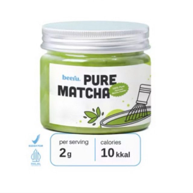 

Beeru Pure Matcha Powder 50gr - 100% Bubuk Matcha Premium Japan
