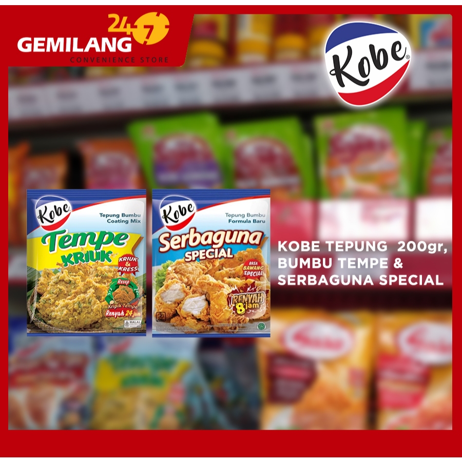 

KOBE TEPUNG BUMBU TEMPE, SERBAGUNA SPECIAL 200gr