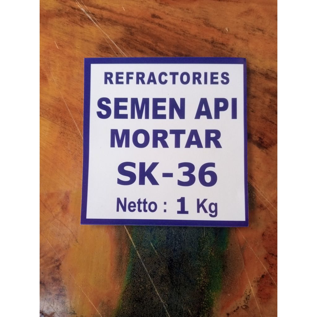 Semen Mortar SK32, Eceran per 1 kg, Khusus untuk pemasangan bata, bertahan di suhu 1200°c (TIDAK BIS