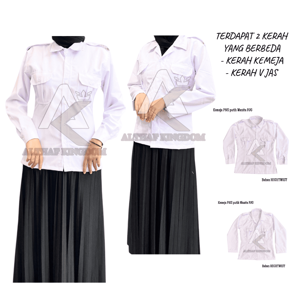 ALTHAF BLAZER BELLAGIO SERAGAM PUTIH PNS, DINAS, BLAZER GURU, JAS PUTIH
