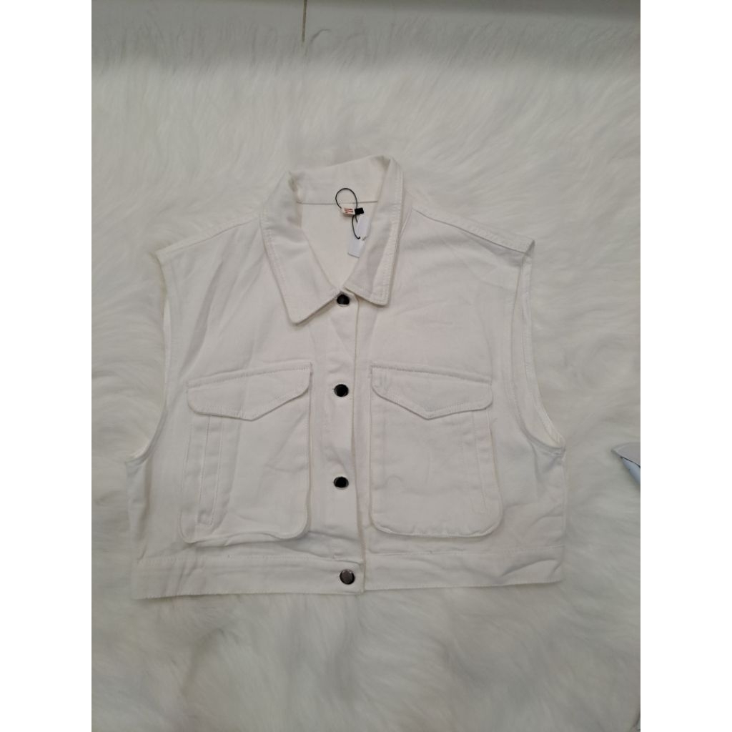 Rompi jeans tanpa lengan