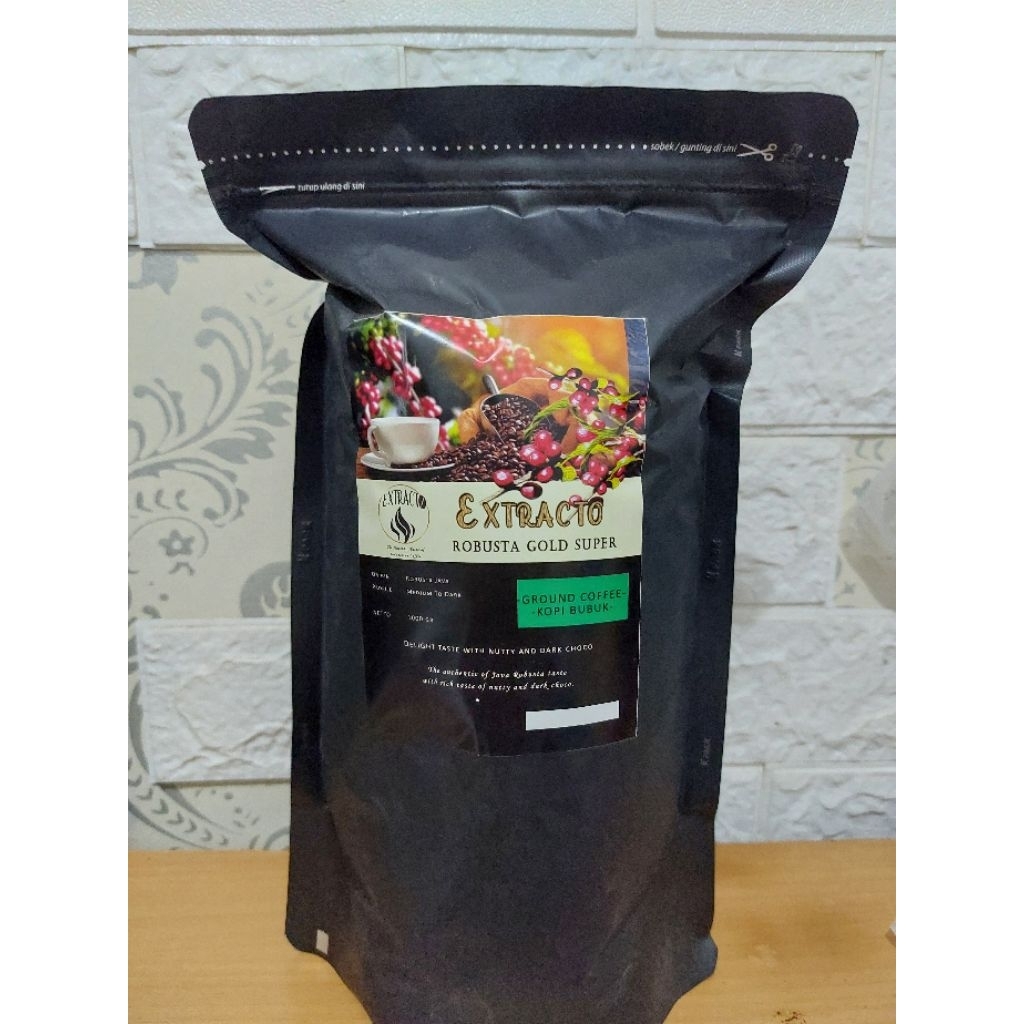 

Kopi Extracto Robusta gold super 750gr [kopi bubuk fine]