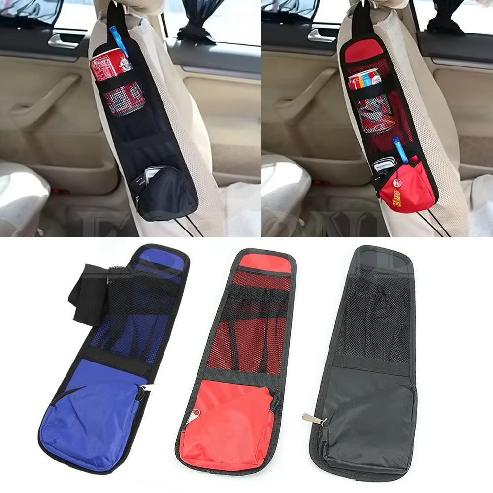 Tas keranjang Gantung Kursi jok Mobil car Hanging seat organizer Bag Tempat Barang Tamabhan Di samping Jok Penumpang Mobil Tas Ikat Headrest Kursi Mobil Hanging Bag Jaring Tempat Botol Kartu Smartphone Phone Minum Aksessory Mobil Car Seat Organizer